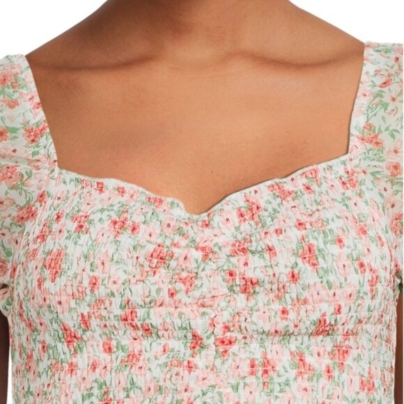 NO BOUNDARIES Juniors' Smocked Top and Skirt Set - XXL (19) - Picture 3 of 8